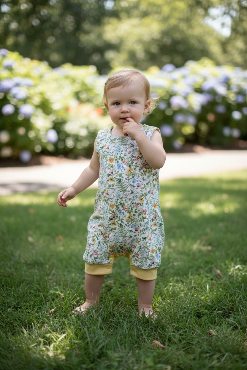 Handmade Shortie Explorer Romper
